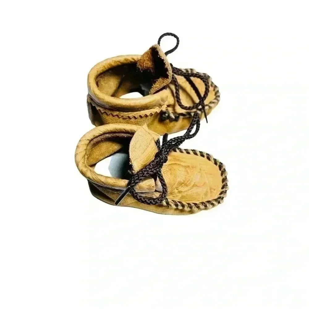 ITASCA BABY BROWN MOCCASINS•SIZE MEDIUM INFANT SIZE•PREOWNED GREAT CONDITION•